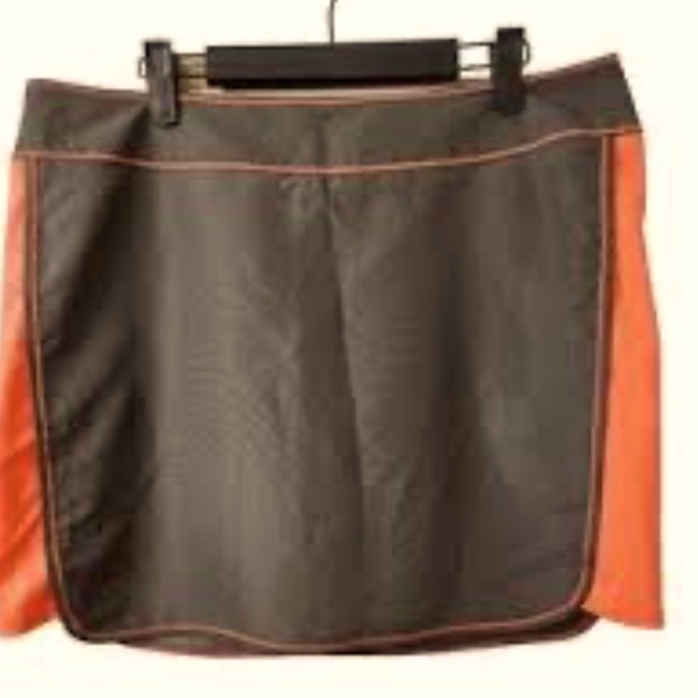 ANTIGUA Skort Neon Orange and Gray Sz 10 EUC